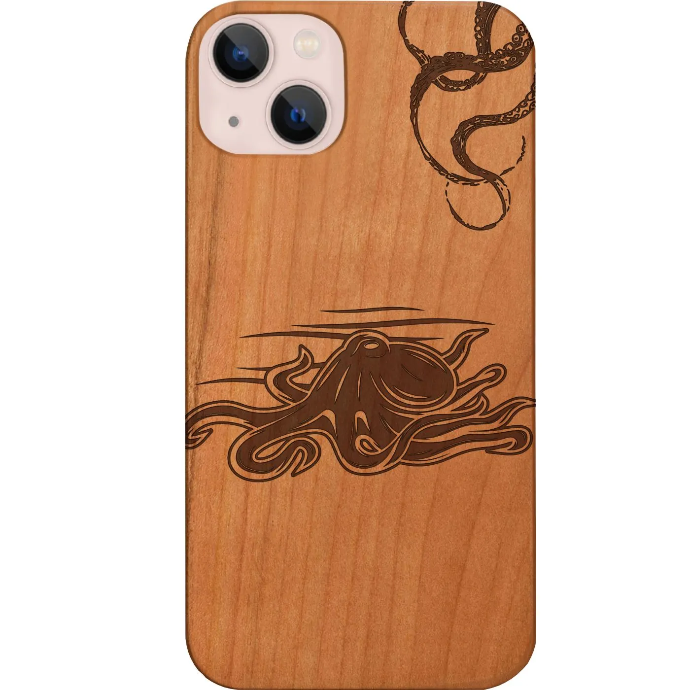 Glossy Look Everyday Carry Baby Octopus - Engraved Phone Case