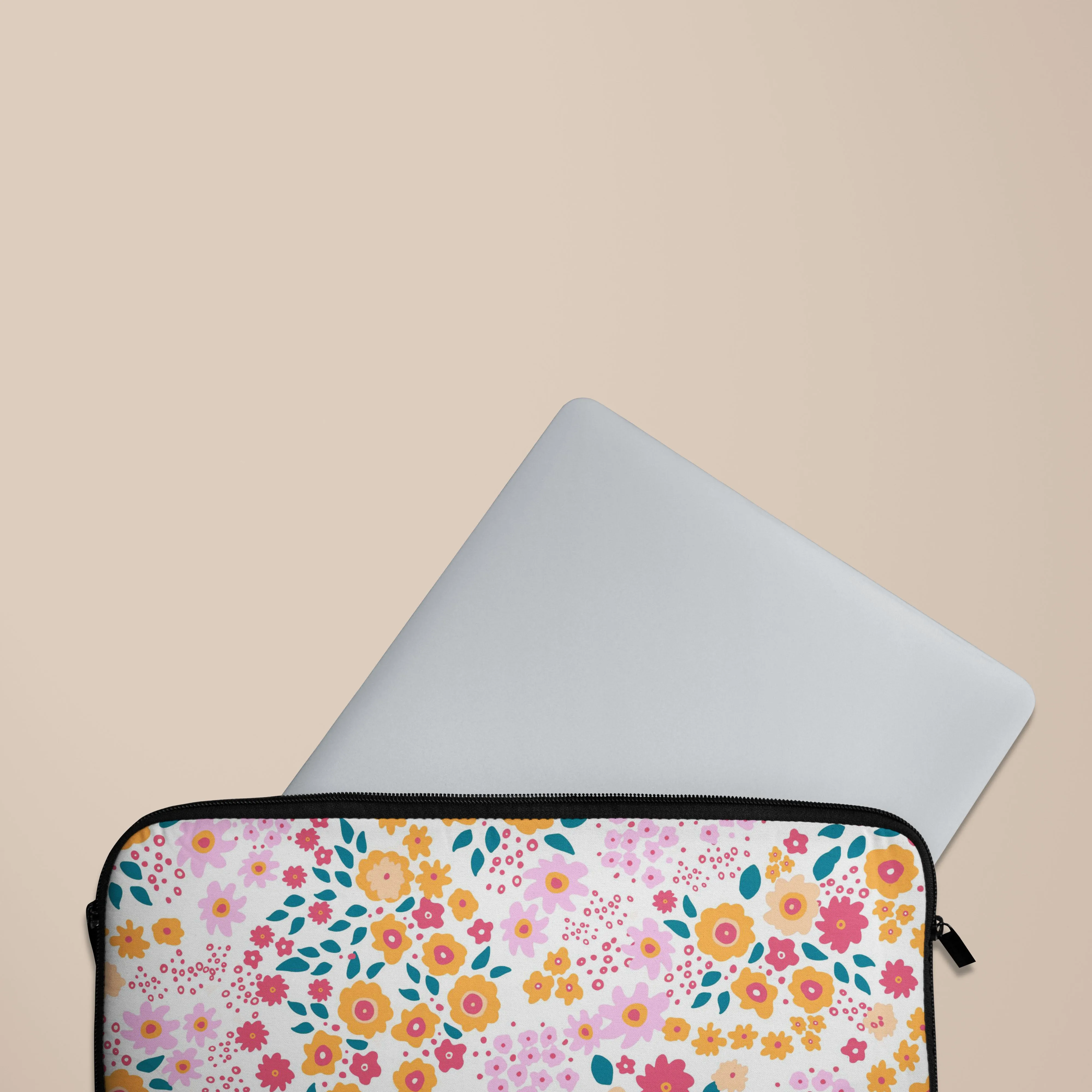 Spring Ditsy Laptop Sleeve Anti Shock Colorful Design
