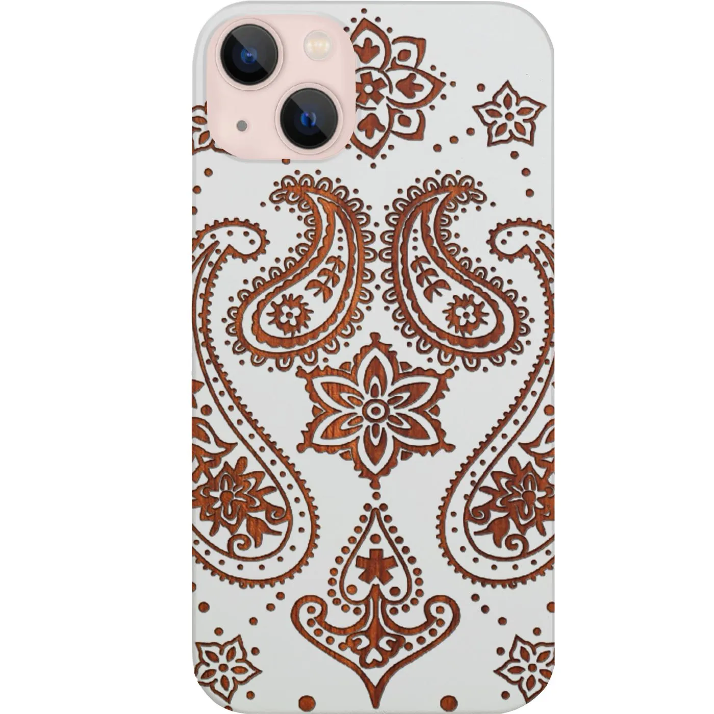 Indian Flower - Engraved Phone Case High-End Detail Vivid Surface Detail
