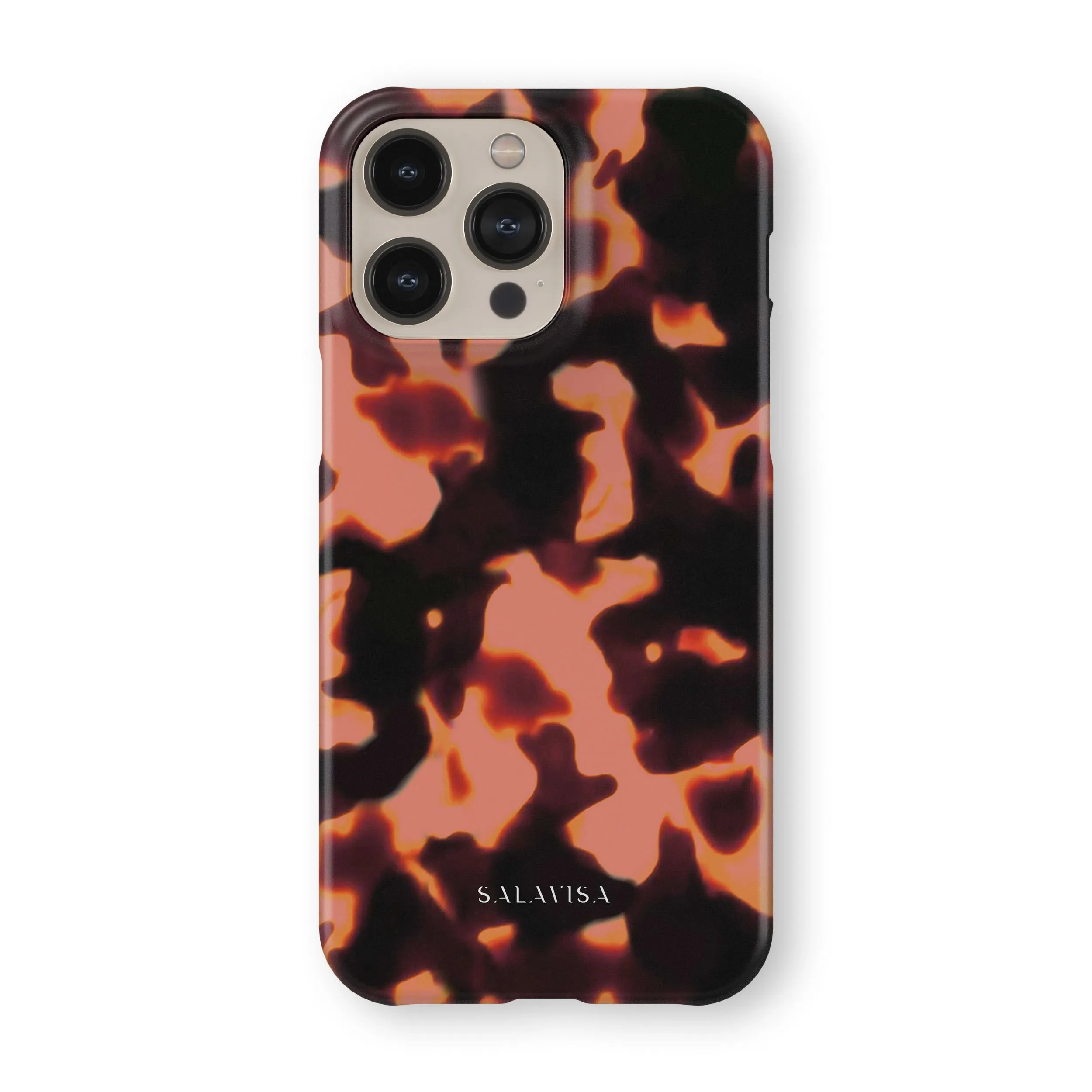 Tortoise Red Phone Case Minimal Style Soft Frame