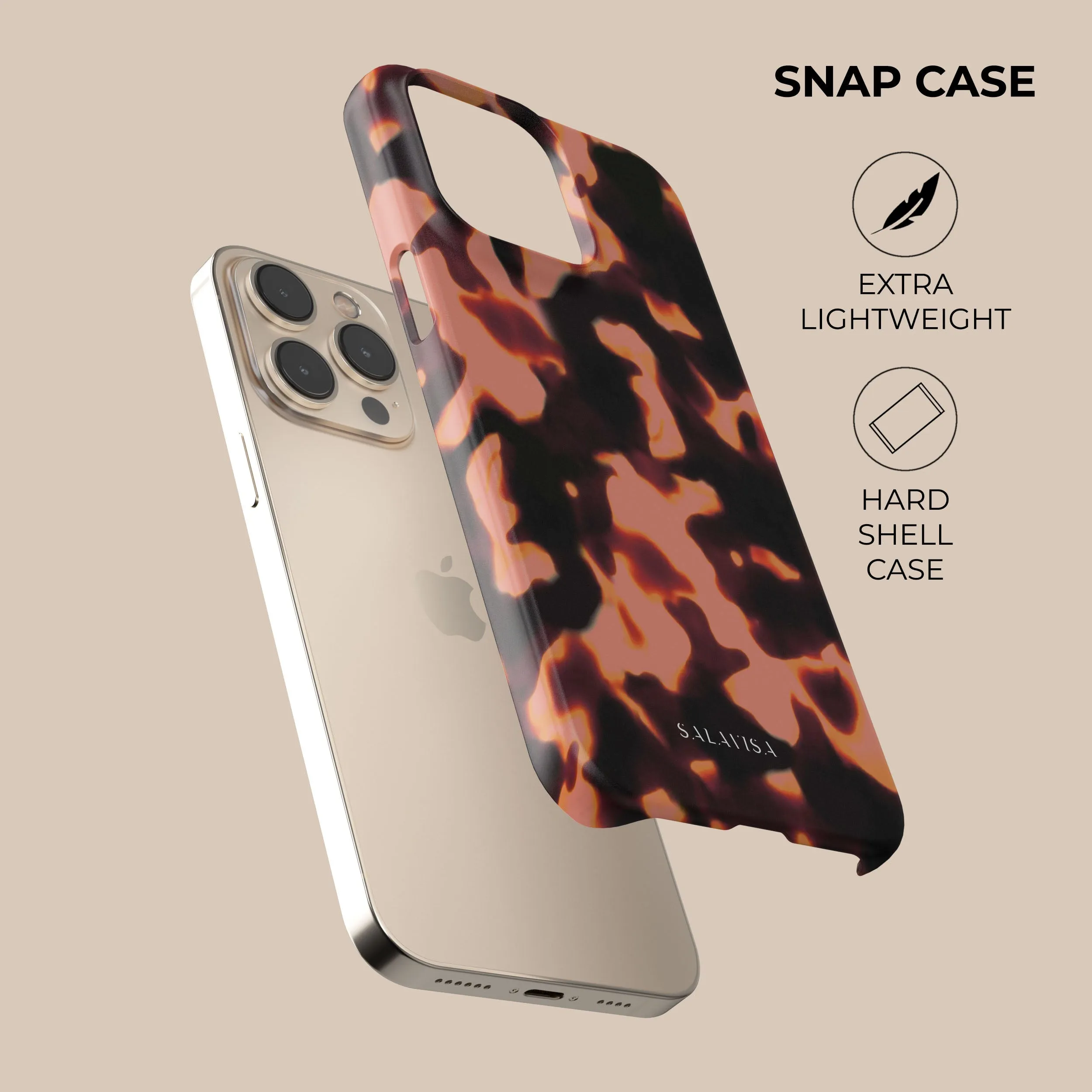 Tortoise Red Phone Case Protective Look Waterproof Design