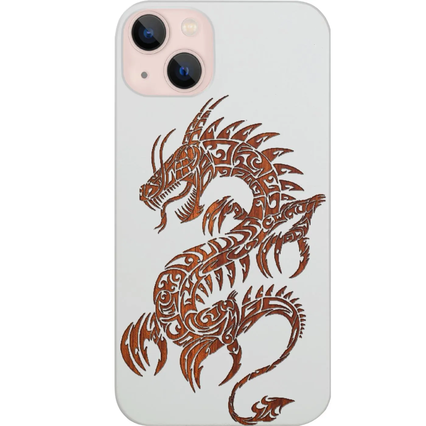 Smooth Form Texture Unisex Design Dragon 2 - Engraved Phone Case