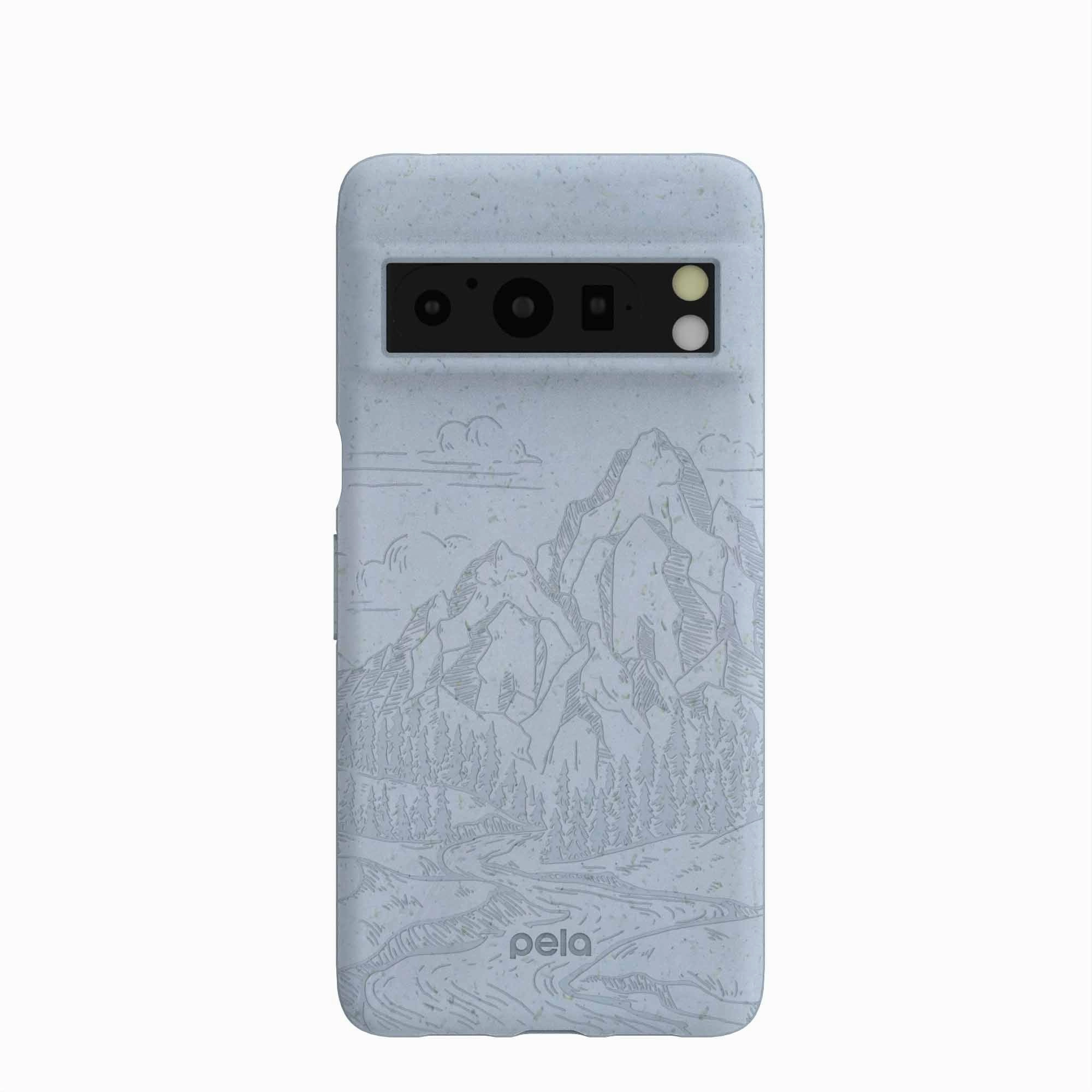 Modern Detail Compact Structure Powder Blue Rockies Google Pixel 8 Pro Case