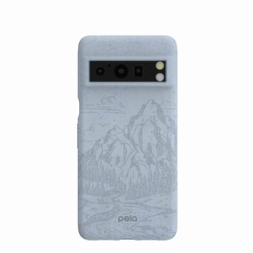 Modern Detail Compact Structure Powder Blue Rockies Google Pixel 8 Pro Case