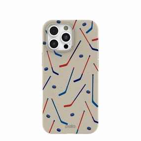 London Fog Pucks and Sticks iPhone 16 Pro Max Case Elegant Texture Layer