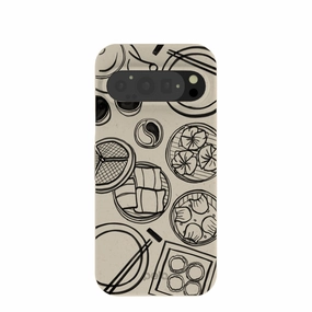 London Fog Dimsum Doodles Google Pixel 9/9 Pro Case Elegant Craft