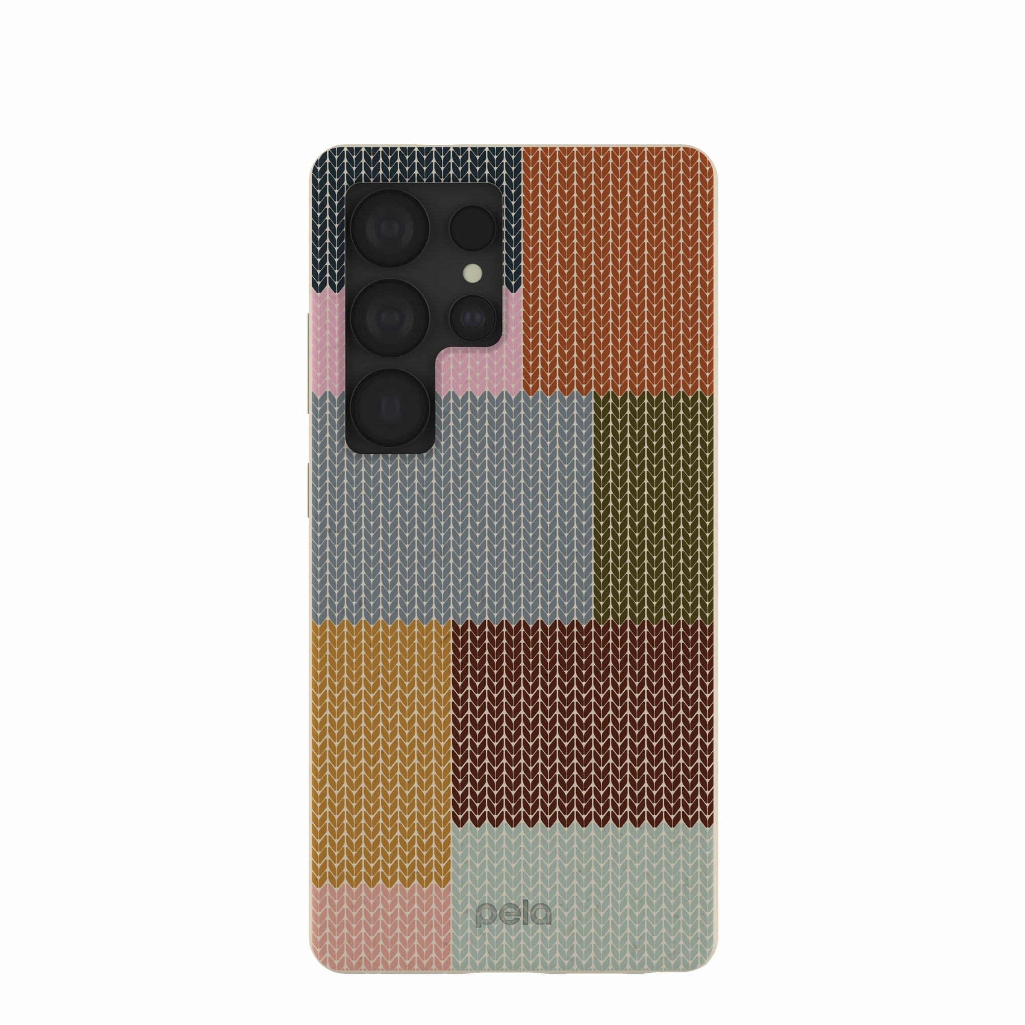 London Fog Knitted Patchwork Samsung Galaxy S25 Ultra Case Luxury Layer Texture