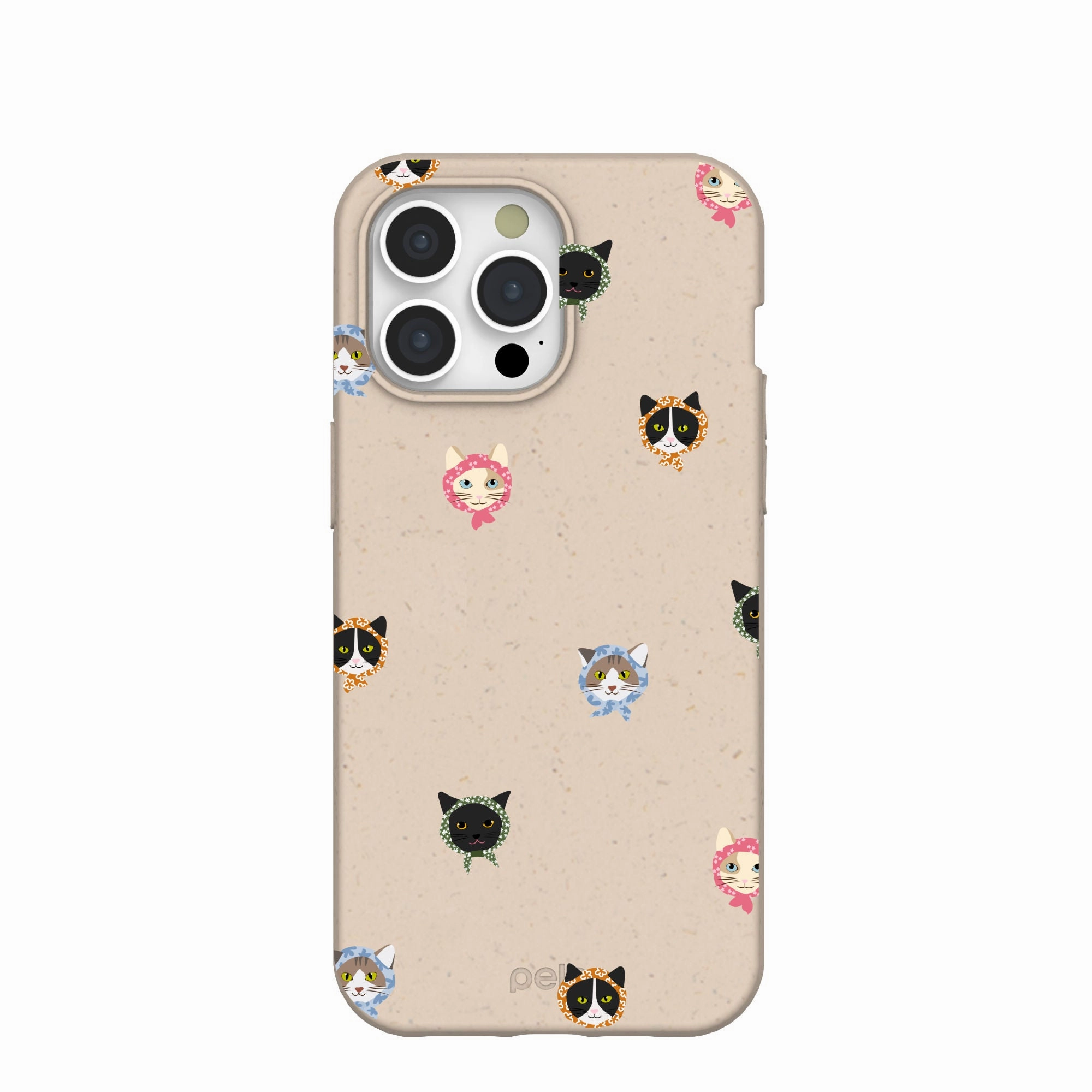 Seashell Cat Couture iPhone 15 Pro Max Case Non slip grip