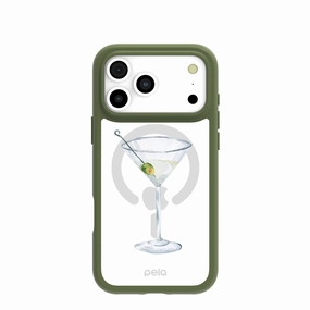 Clear Martini Moment iPhone 17 Pro Max Case With Forest Floor Ridge (MagSafe included) Flexible Edge