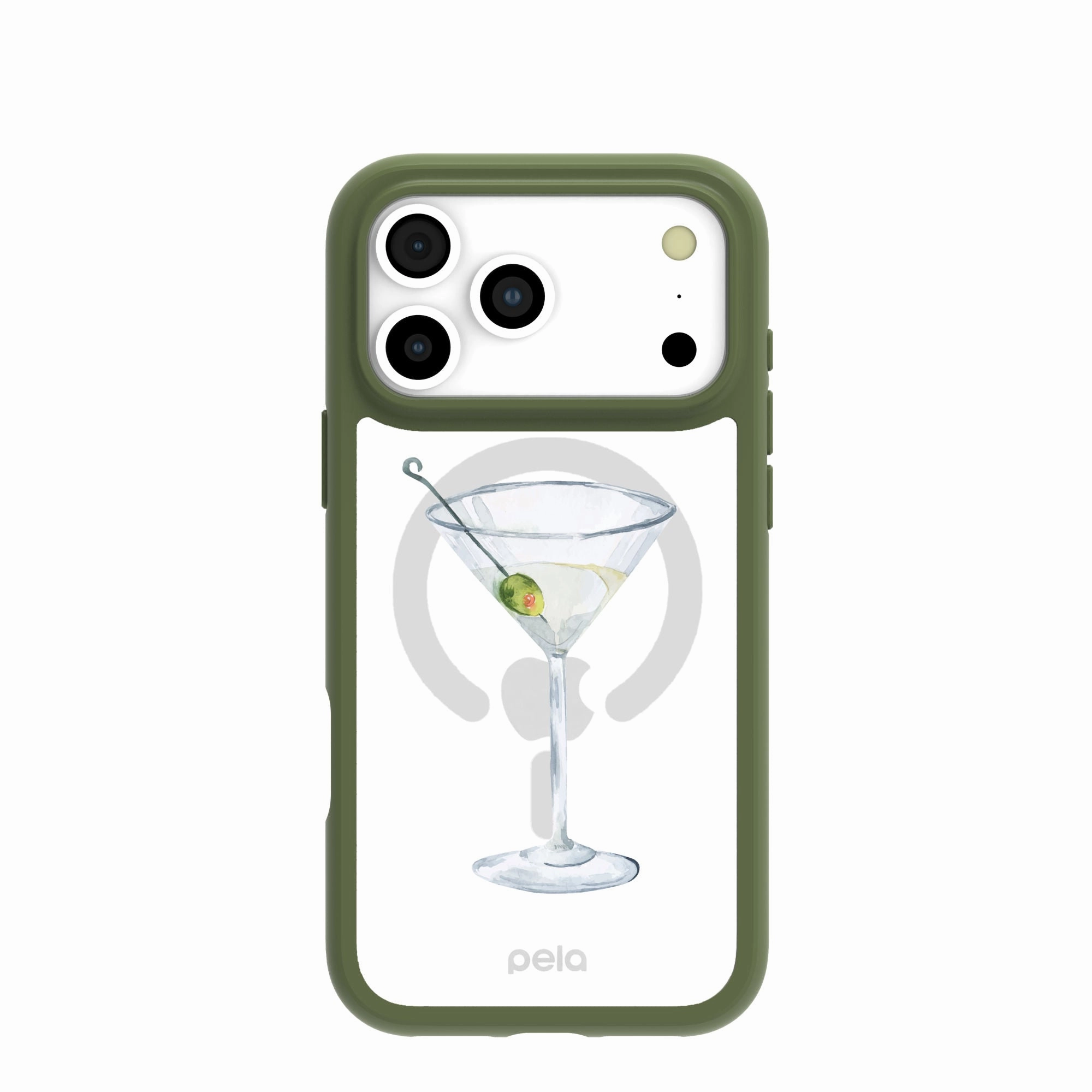 Clear Martini Moment iPhone 17 Pro Max Case With Forest Floor Ridge (MagSafe included) Flexible Edge