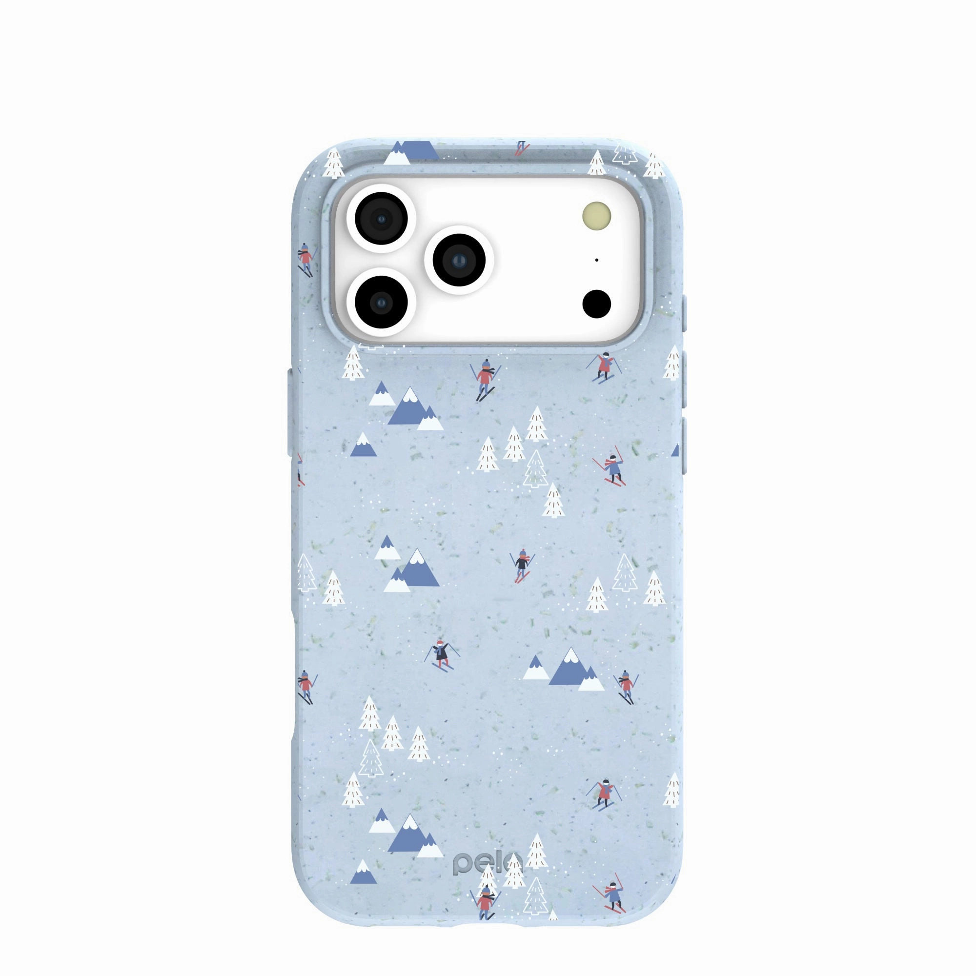 Premium Surface Texture Fashion Forward Powder Blue Ski Pass iPhone 17 Pro Max Case