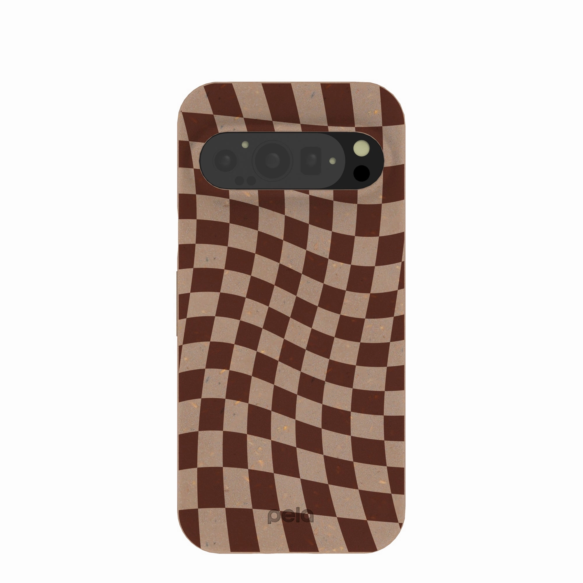 Clear Edge Chocolate Brown Cafe Check Google Pixel 9/9 Pro Case