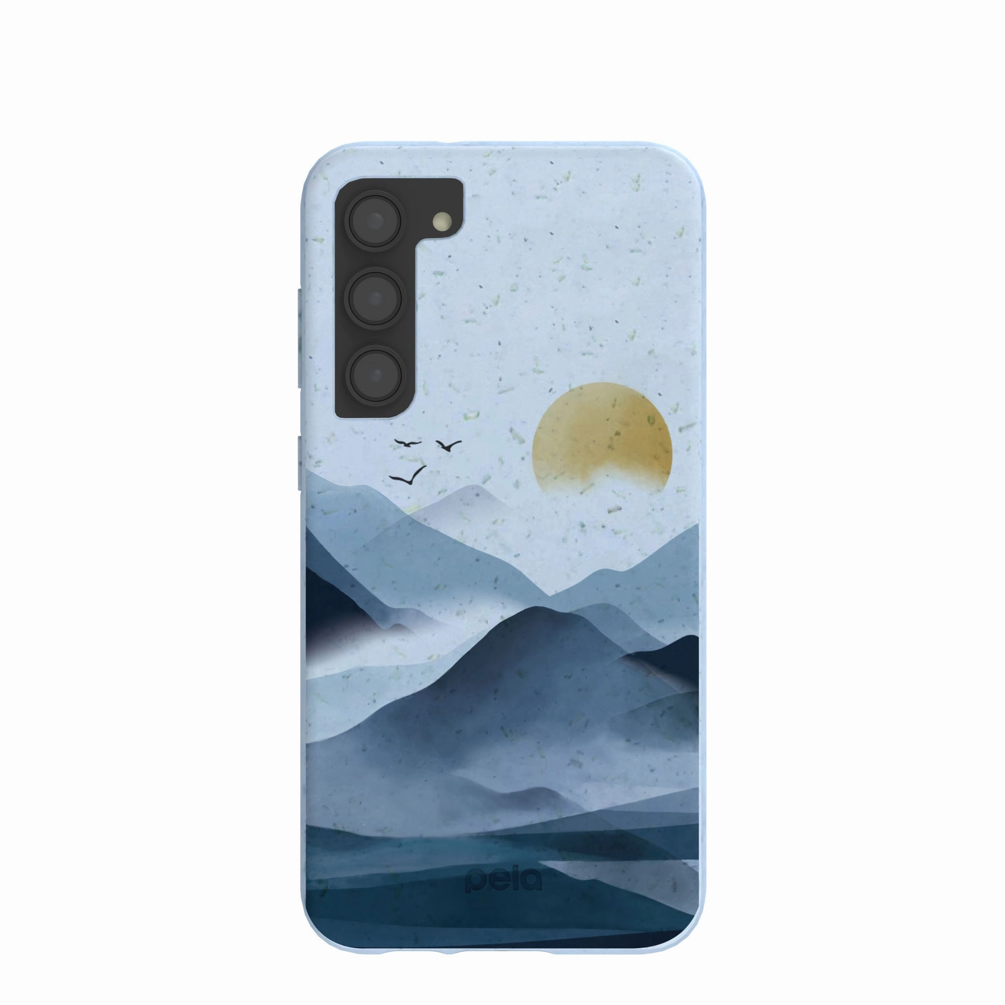Powder Blue Misty Mountains Samsung Galaxy S23 (Plus) Case Sporty Appeal