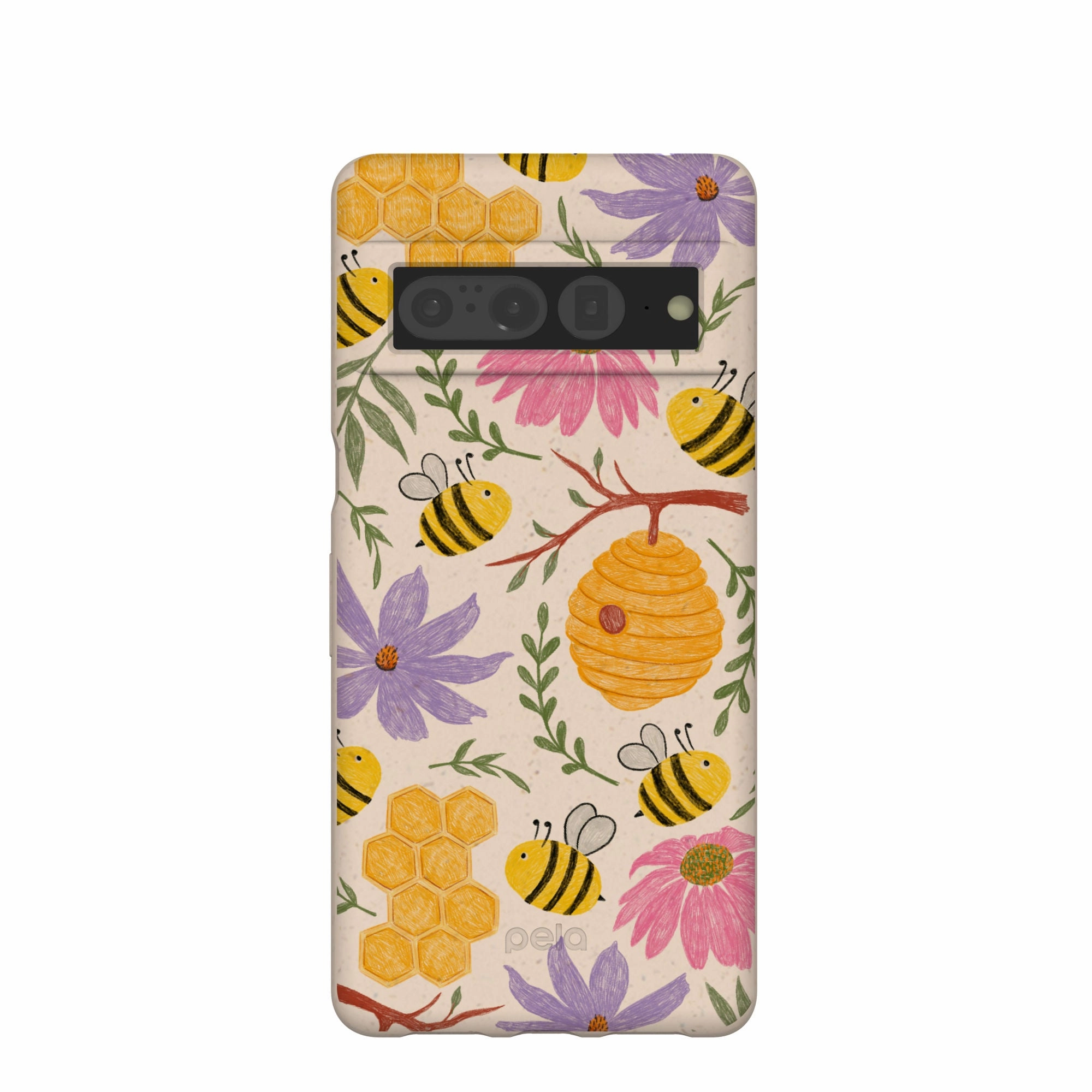 Modern Texture Build Seashell Bee Life Google Pixel 7 Pro Case