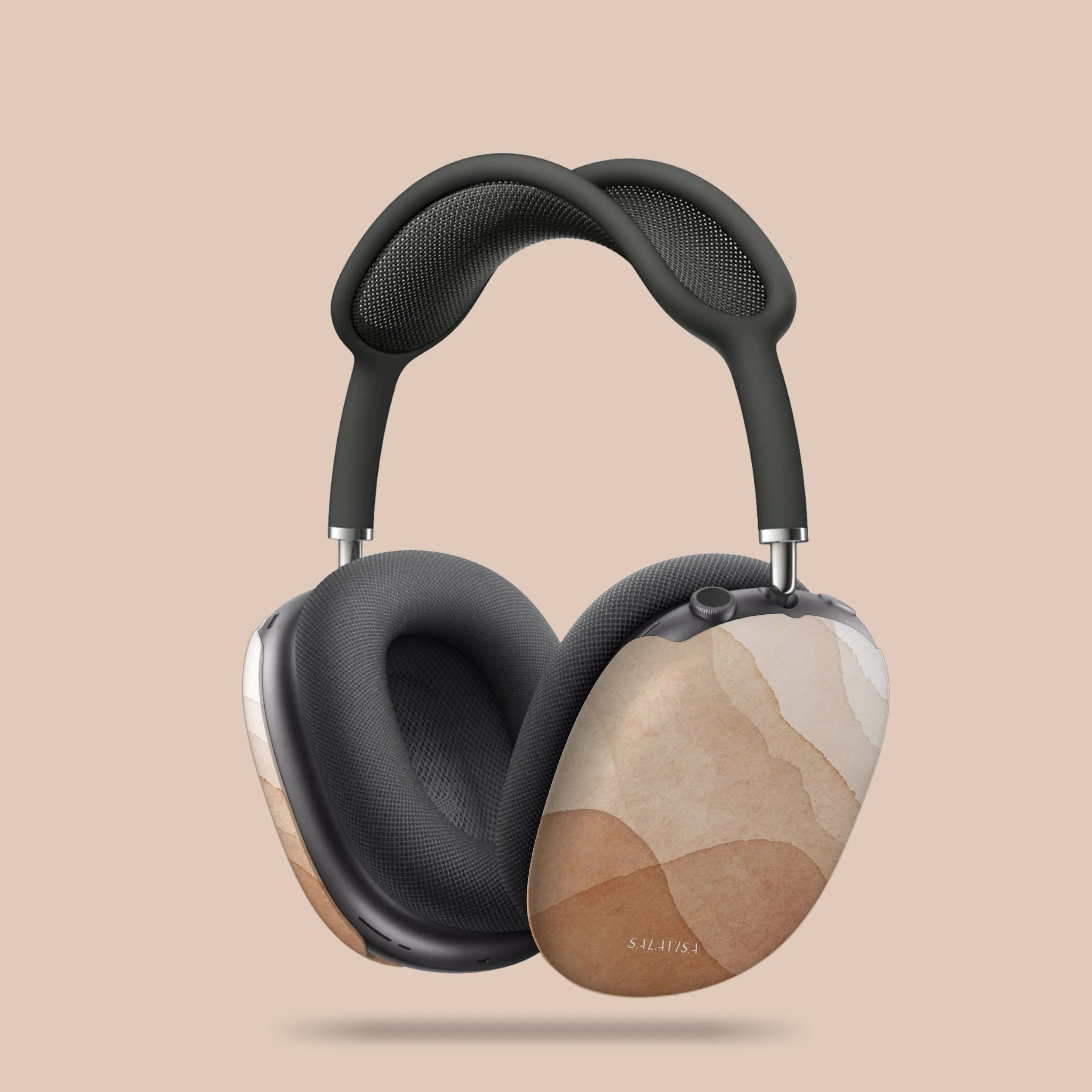 Minimal Rubber Shell compact magnetic closure case Desert Watercolor AirPods Max Case