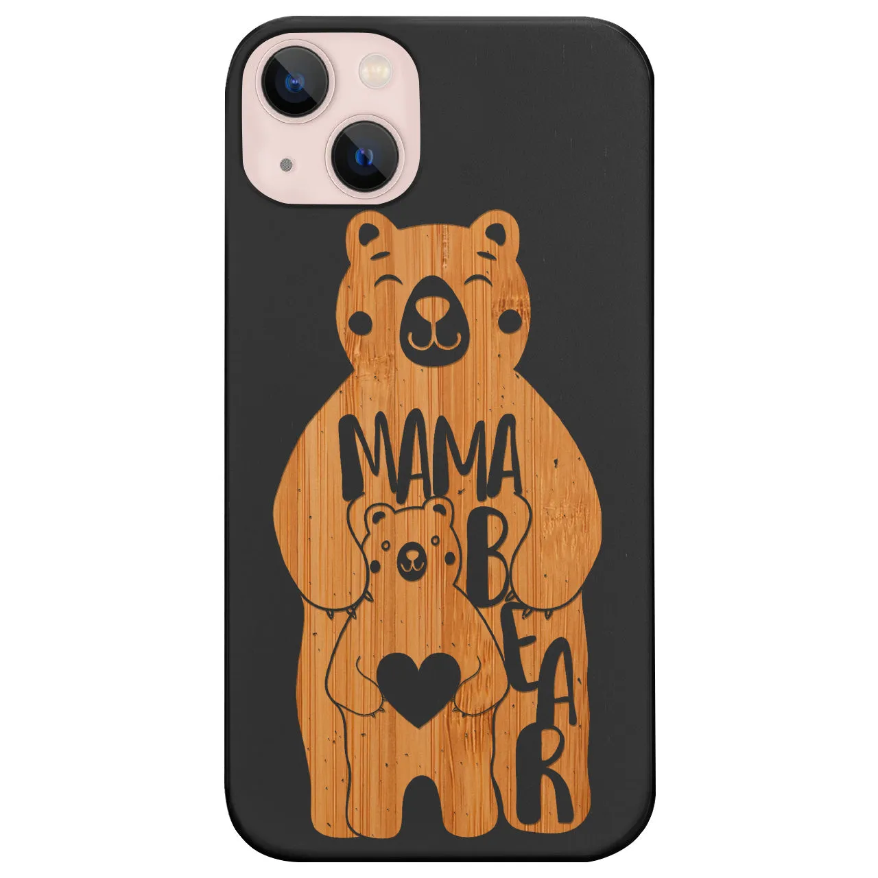 Refined Style Compact Design Mama Bear - Engraved Phone Case