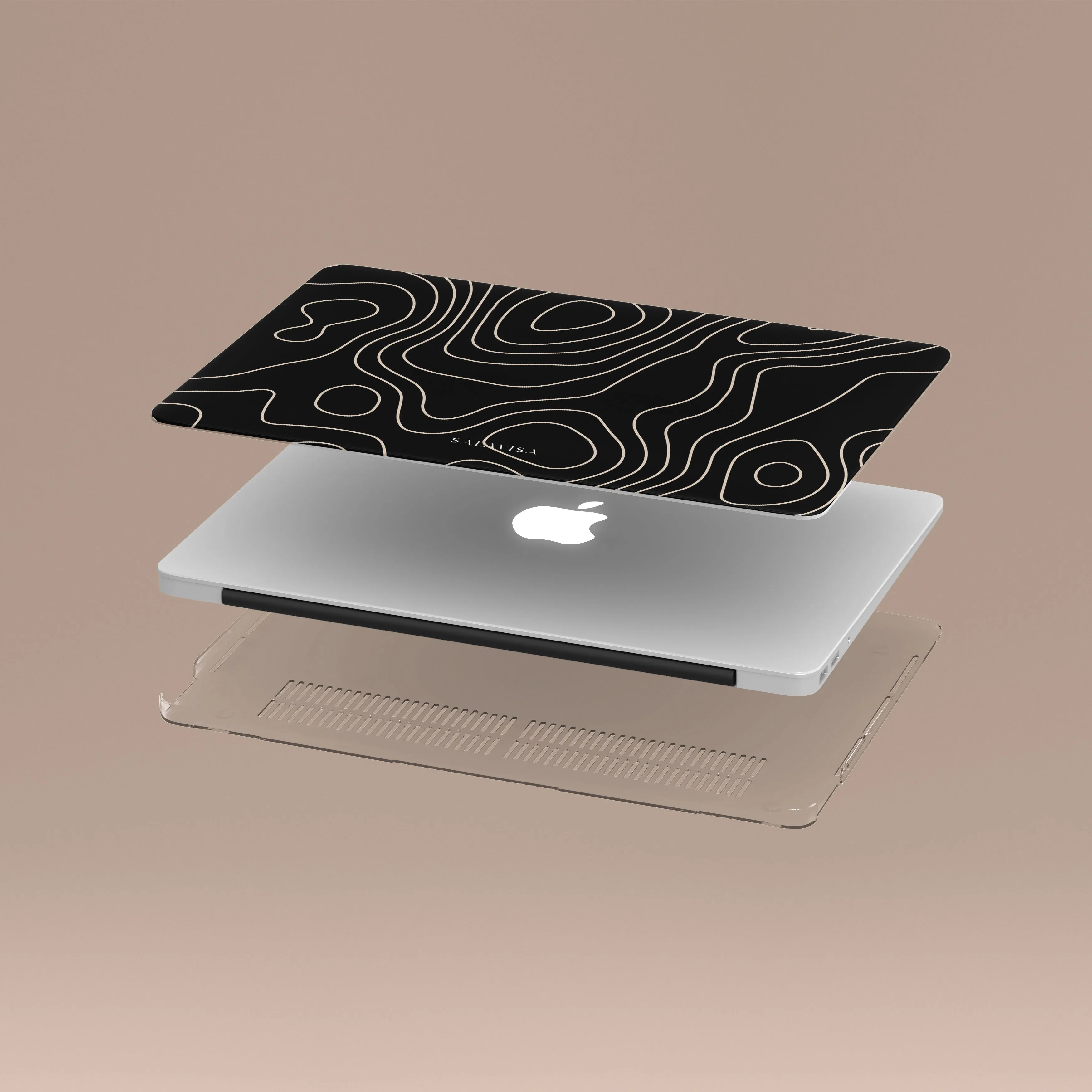 Map MacBook Case Reusable Material Smooth Feel