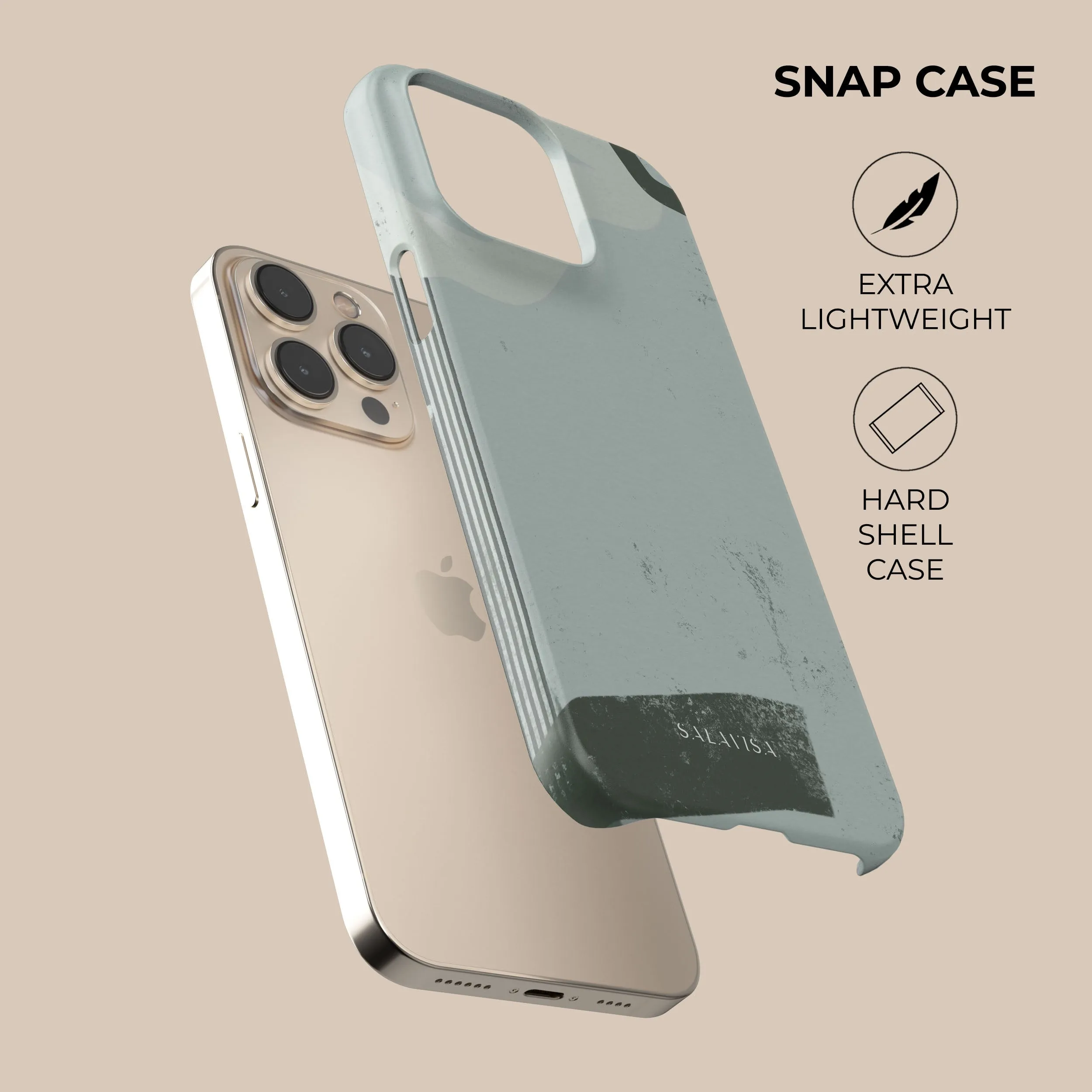 Marine Green Organic Phone Case Smooth Look Texture Strong protection