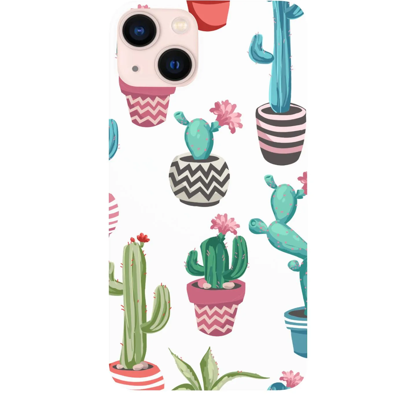 Classic Texture Classic Finish Cute Cactus - UV Color Printed Phone Case