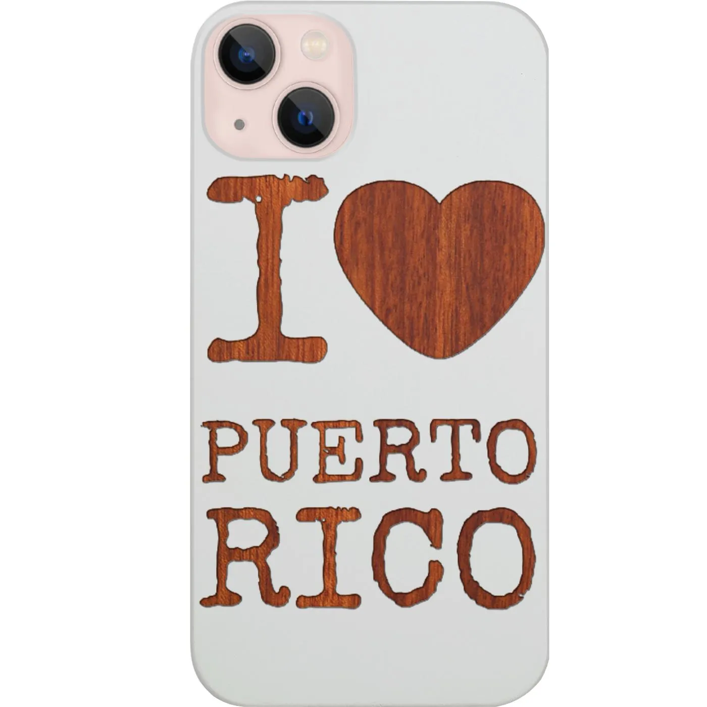 Trendy Aesthetic Lightweight Protection I Love Puerto Rico - Engraved Phone Case