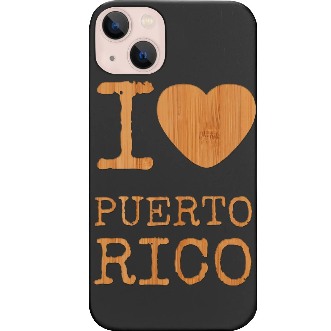Fashion Touch I Love Puerto Rico - Engraved Phone Case