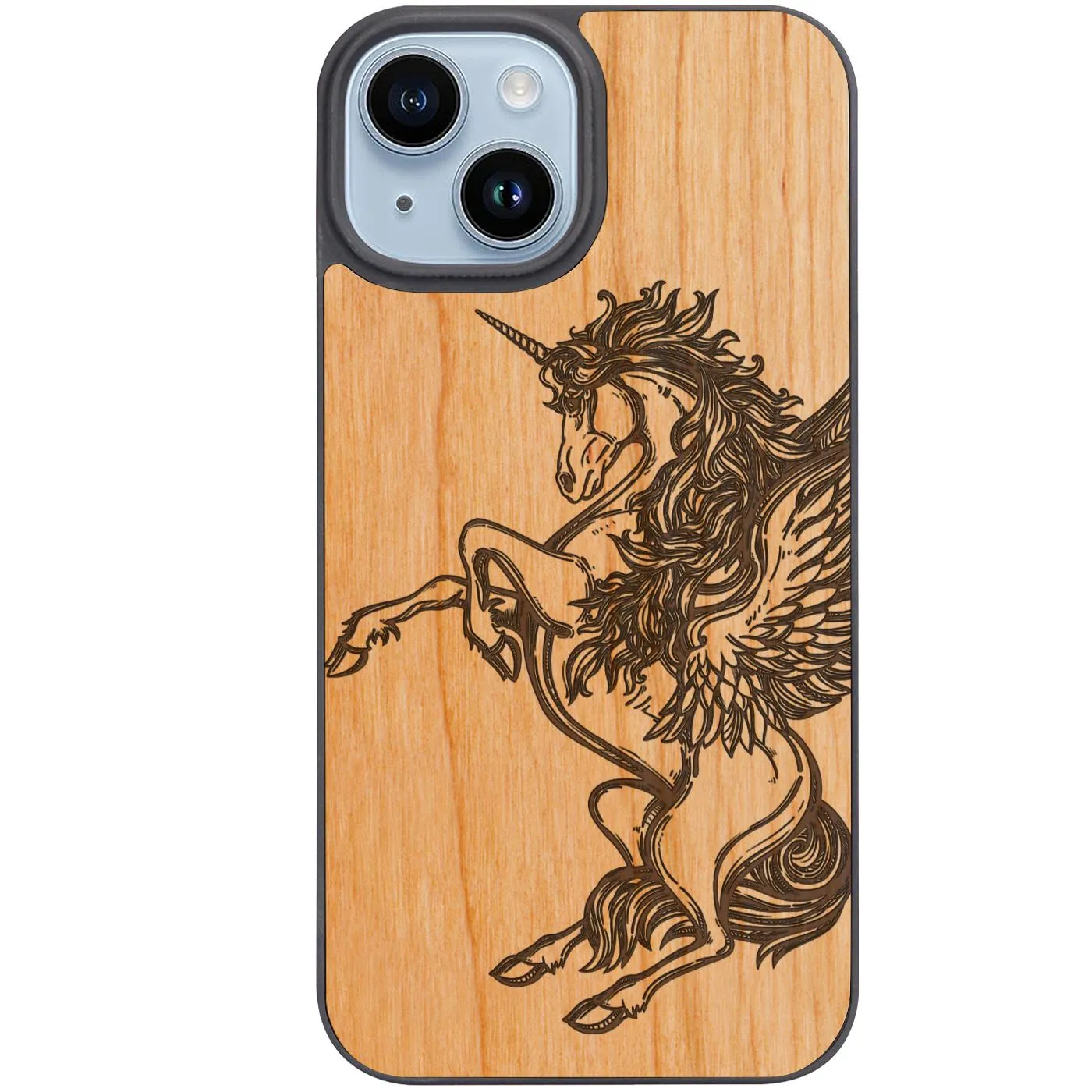 Unicorn 2 - Engraved Phone Case Metal Texture