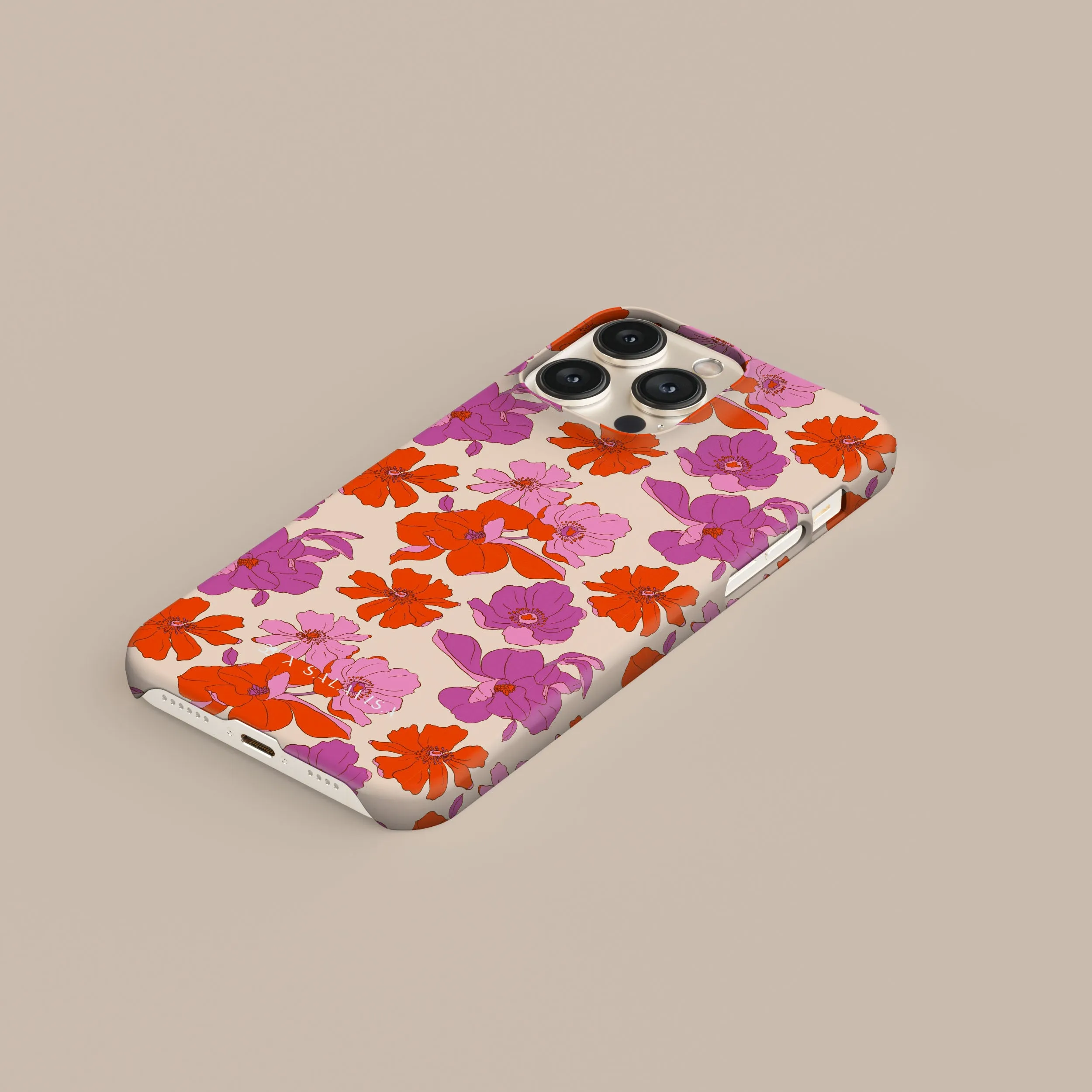 Vivid Surface Begonia Phone Case