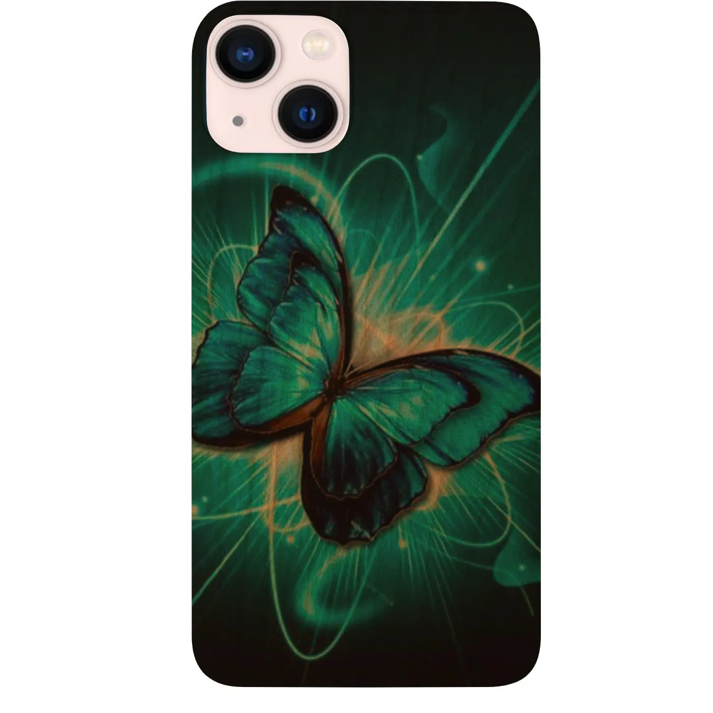 Blue Butterfly - UV Color Printed Phone Case Refined Craftsmanship Durable Edge Finish