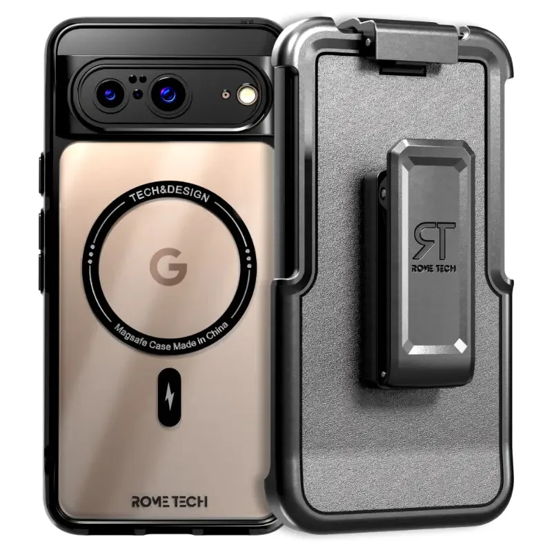 Google Pixel 8 Rome Tech Clarity Case with Magsafe Frosted Finish TPU Material