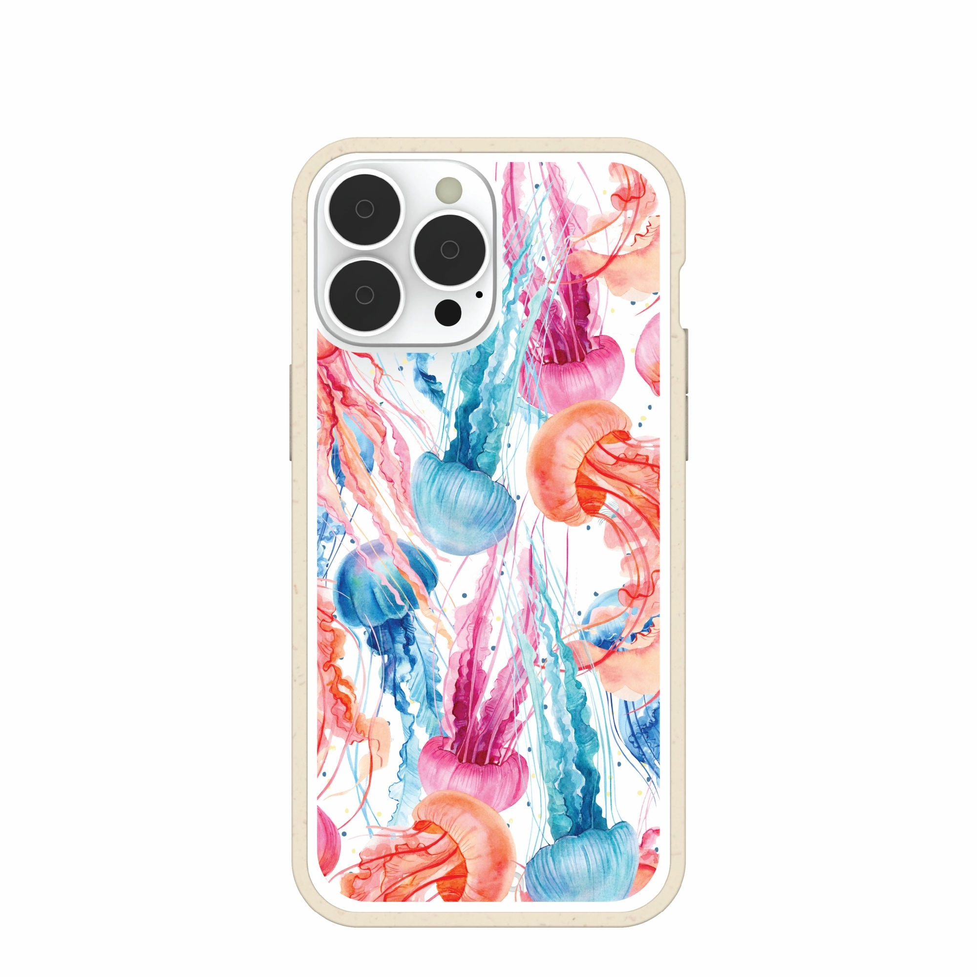 Clear Jellyfish iPhone 13 Pro Max Case With London Fog Ridge Minimal Look