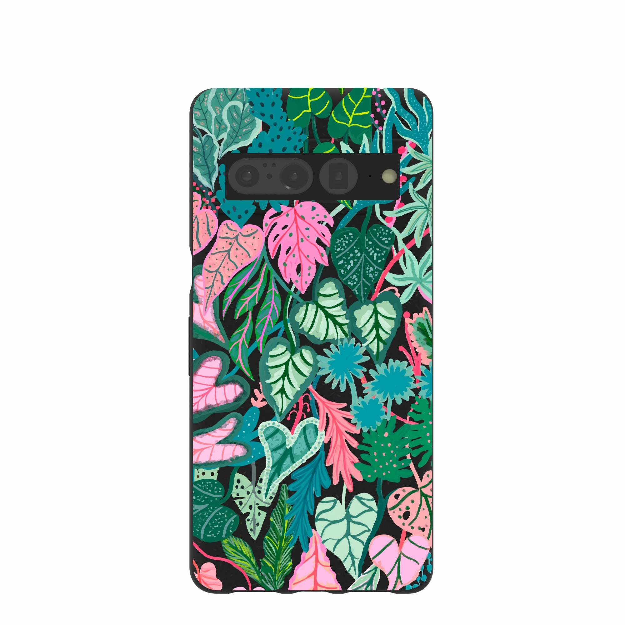 Vivid Surface Detail Everyday Protection Black Tropic Noir Google Pixel 7 Pro Case