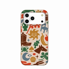 Marble Texture Seashell Junk Drawer iPhone 17 Pro Max Case