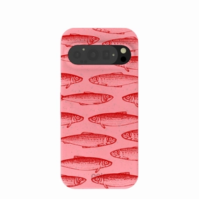 Bubblegum Pink Sardine Stream Google Pixel 9/9 Pro Case custom design Comfort Shield Texture