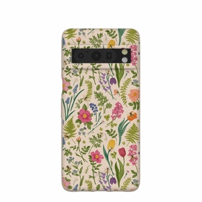 Seashell Bee Meadow Google Pixel 8 Pro Case Hard Plastic Tactile Feel