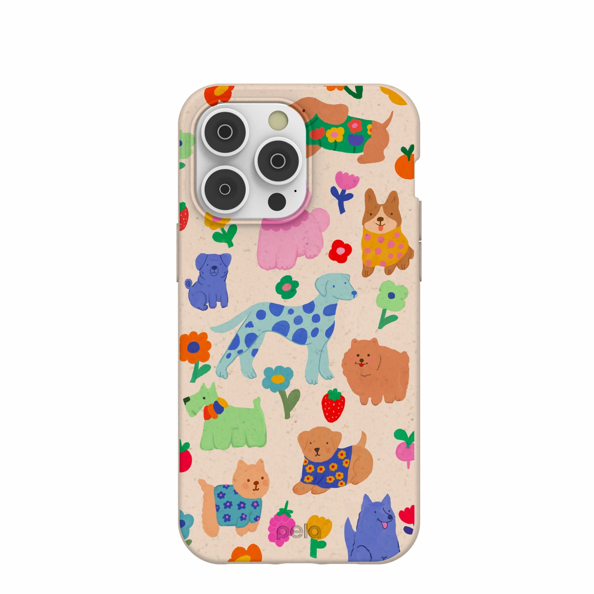 Seashell Pup Bloom iPhone 14 Pro Max Case Modern Accent Elegant Layer Texture