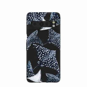 Black Midnight Rays Google Pixel 8 Pro Case Sleek Finish Refined Pattern