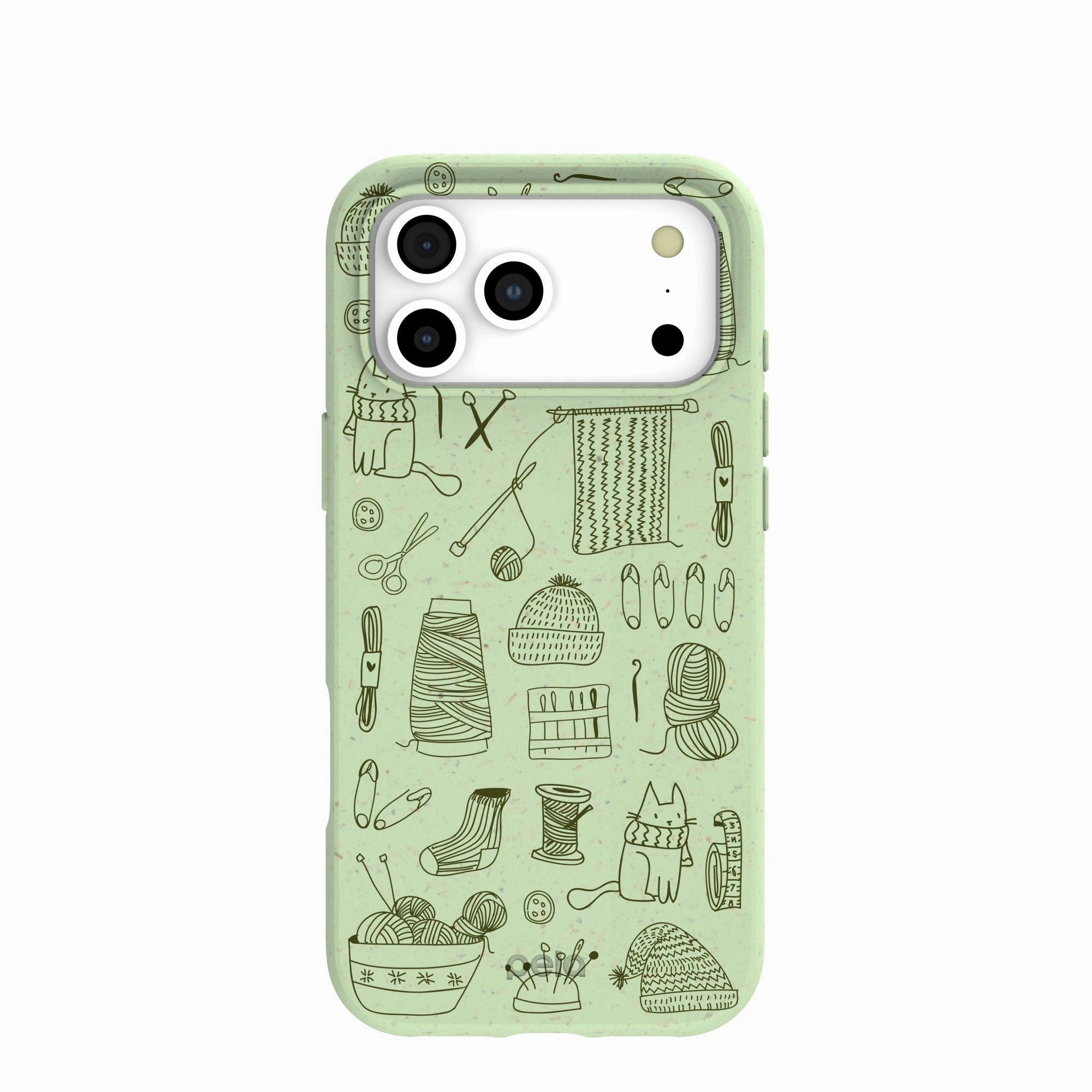 Sage Green Knit Nook iPhone 17 Pro Max Case Comfort Shape