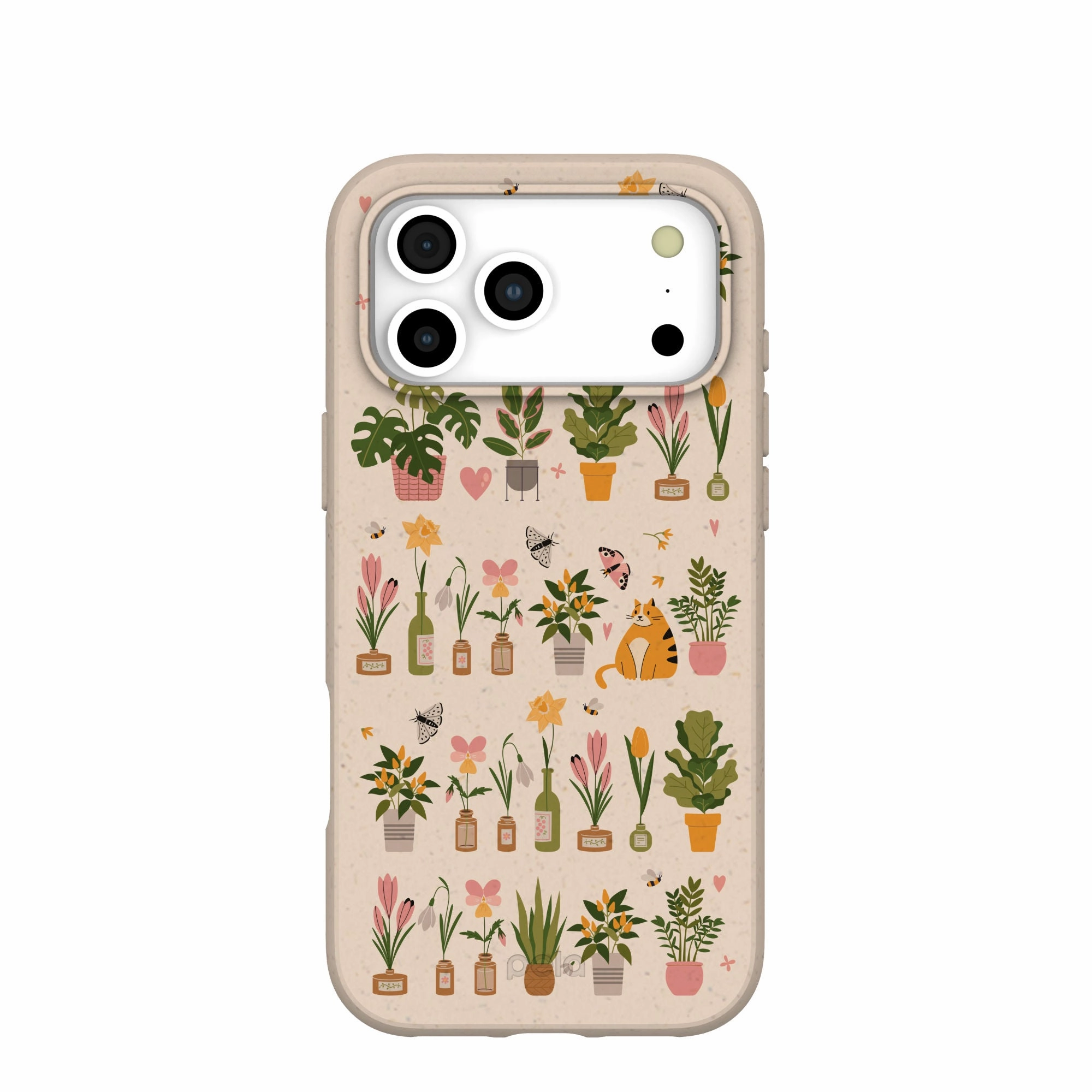 Smooth Texture Pattern Seashell Plants and Blooms iPhone 17 Pro Max Case