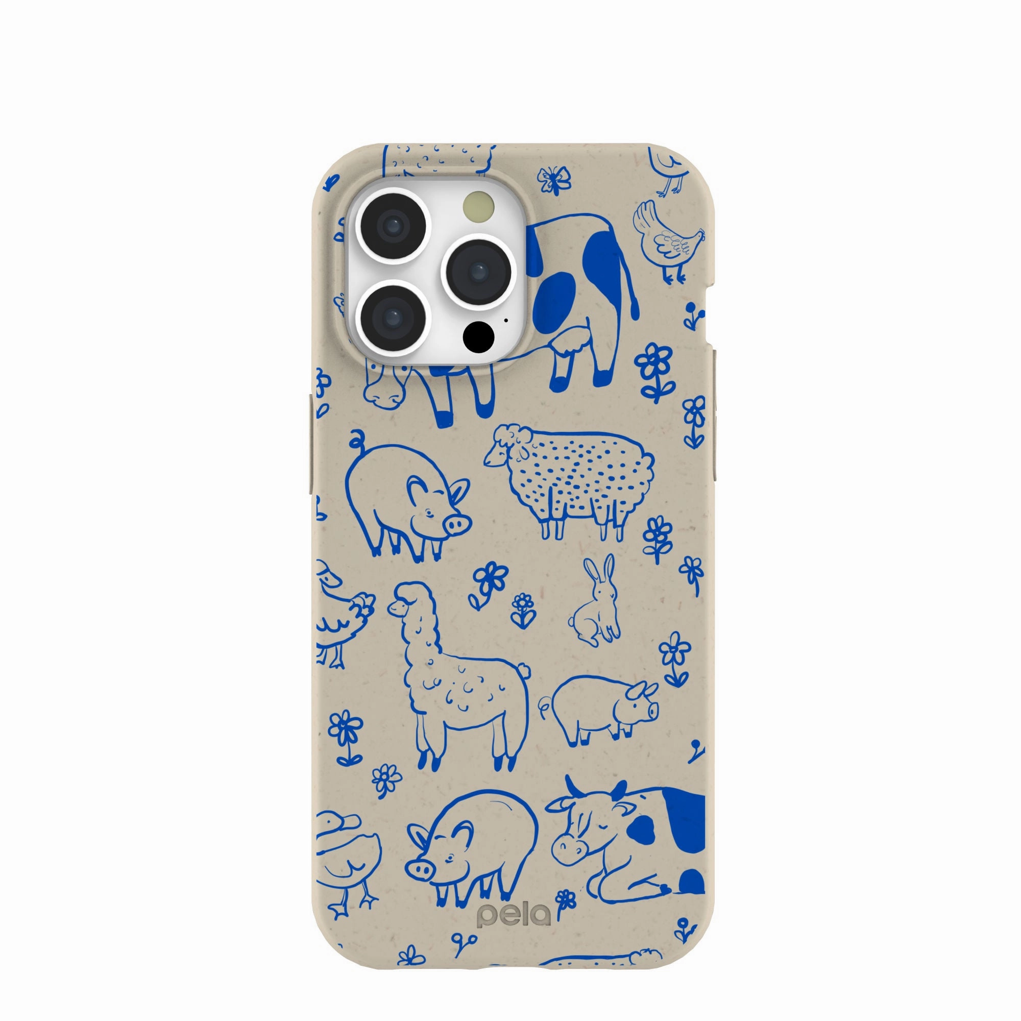 London Fog Happy Farmyard iPhone 15 Pro Max Case daily protection Matte Feel Texture