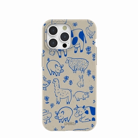 London Fog Happy Farmyard iPhone 15 Pro Max Case daily protection Matte Feel Texture