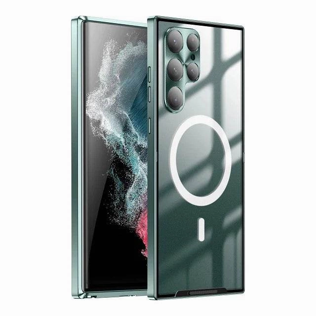 Matte Magsafe Case With Titanium Frame - Samsung Minimal Aesthetic