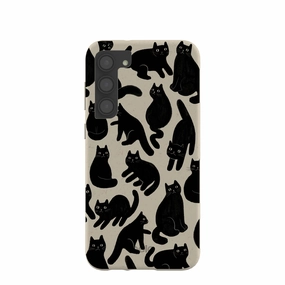 Rugged Design London Fog Night Meowers Samsung Galaxy S23 (Plus) Case