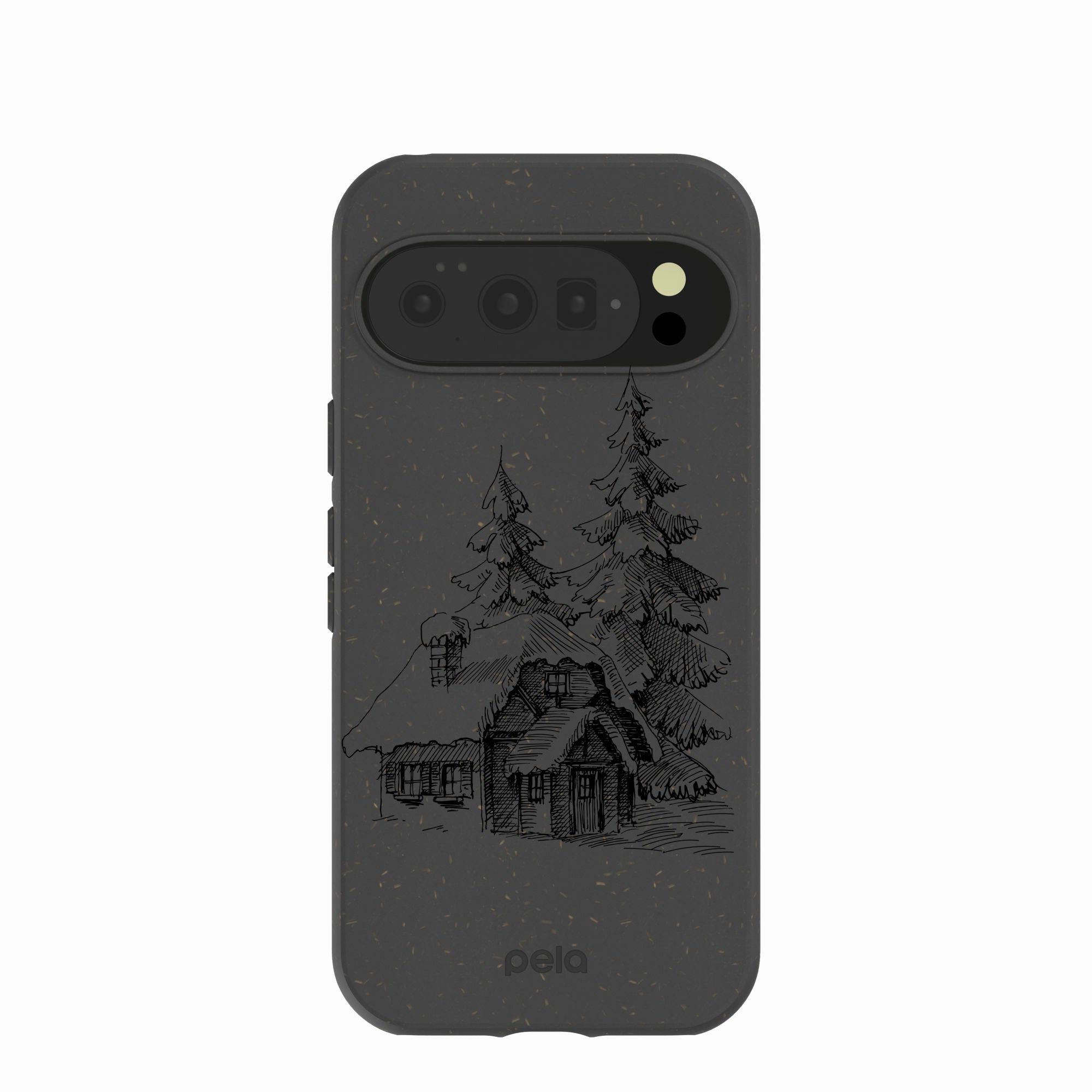 Black Lone Cabin Google Pixel 10/10 Pro Case Compact Shell Travel Accessory