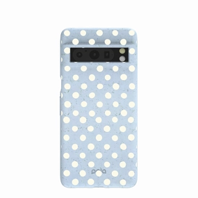 Powder Blue Indigo Dots Google Pixel 8 Pro Case Color Layer