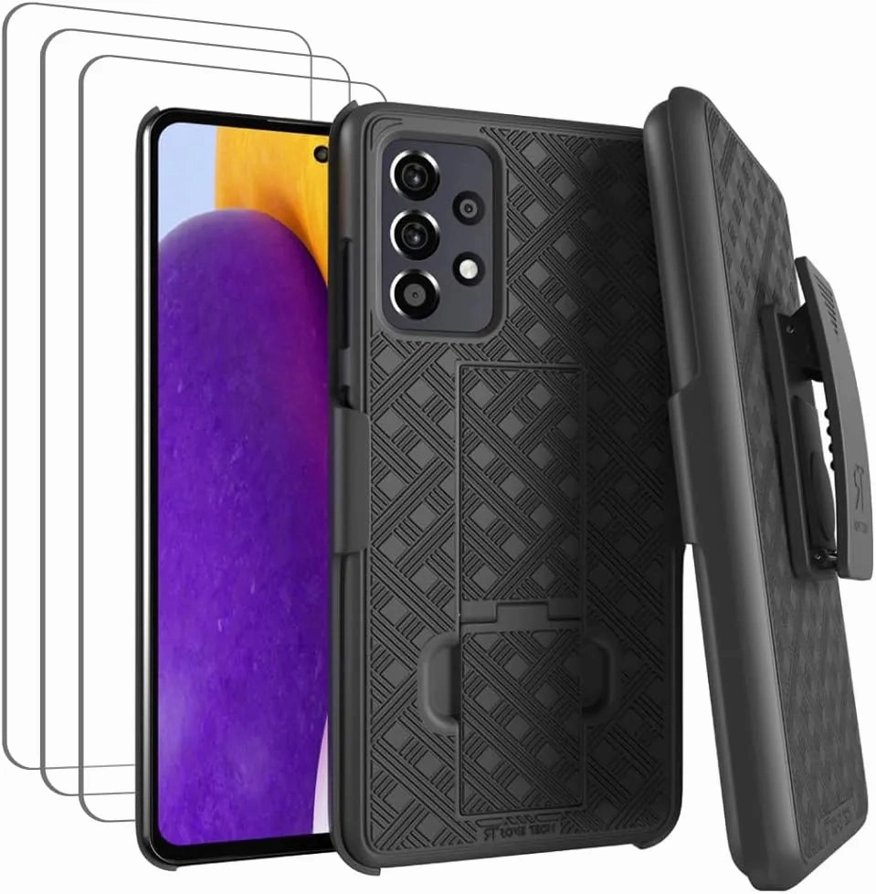 Samsung Galaxy A52 5G Belt Clip Holster Phone Case Polished Edge