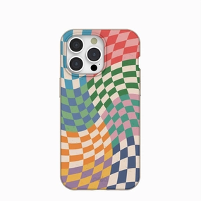 Seashell Patchwork iPhone 15 Pro Max Case Hybrid Grip Finish