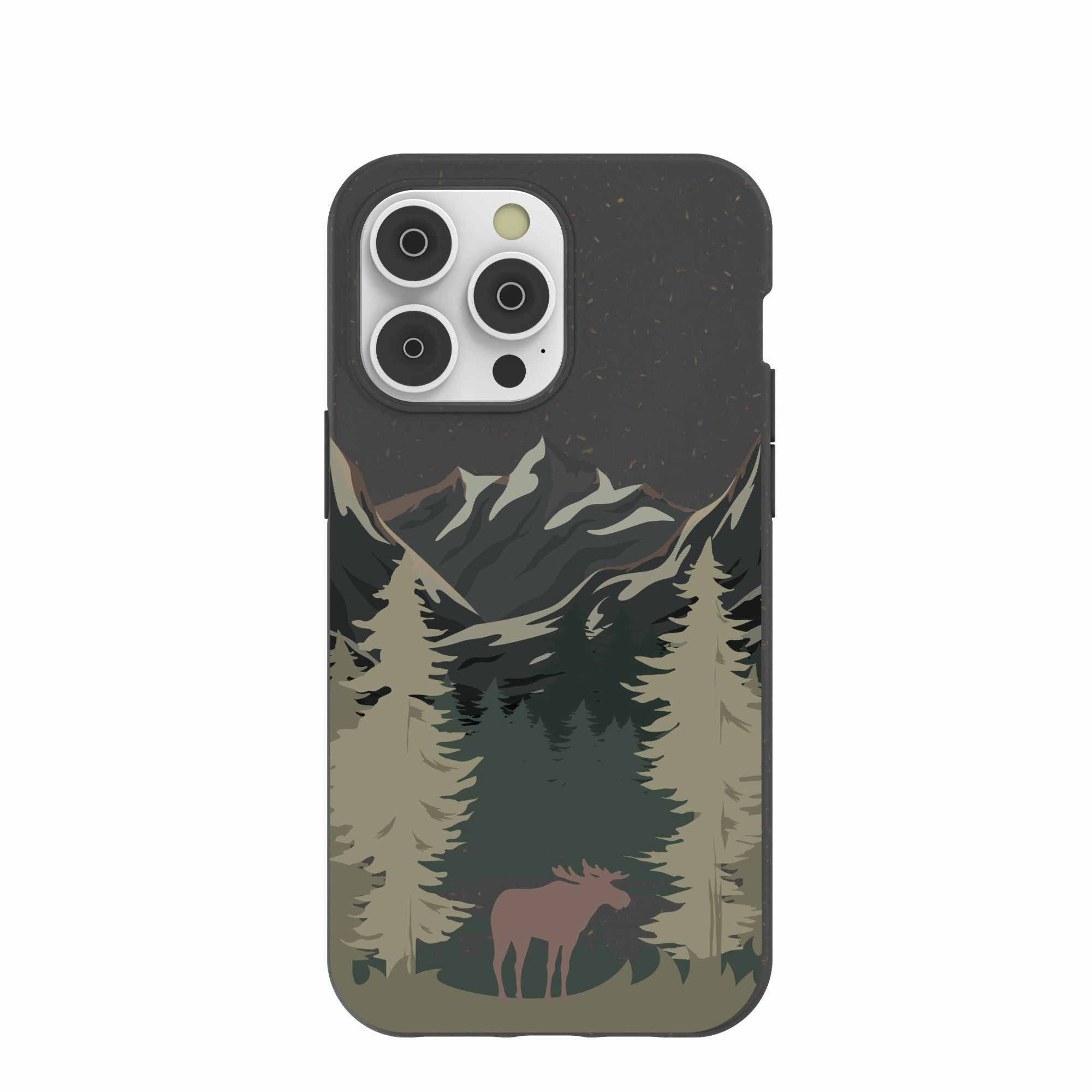 Black Moose Mountain iPhone 14 Pro Max Case Universal Design