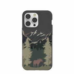 Black Moose Mountain iPhone 14 Pro Max Case Universal Design