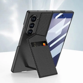 Protective Quality Elegant Finish Galaxy Z Fold7 Luxury Magnetic Bracket Card Holder Case