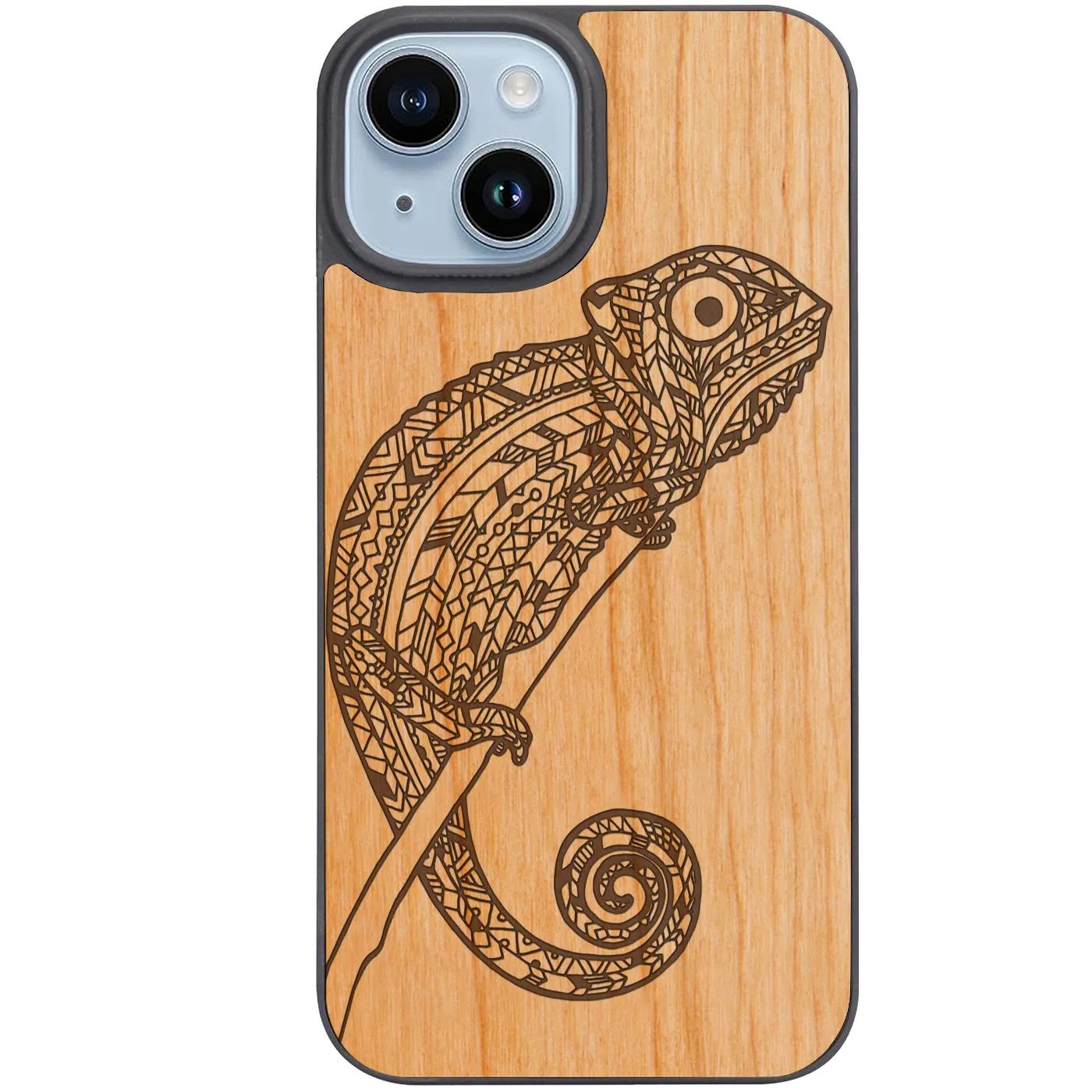 Urban Style Compact Build Chameleon - Engraved Phone Case